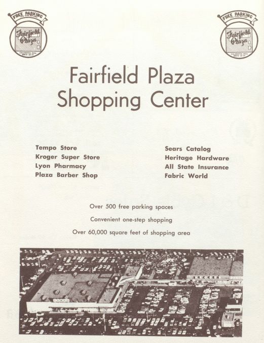 Fairfield Plaza - 1960S Coldwater Cardinal Yearbook